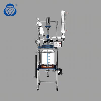 중국 스테인리스 구조를 밀봉하는 겹켜 유리제 반응기 PTFE 판매용