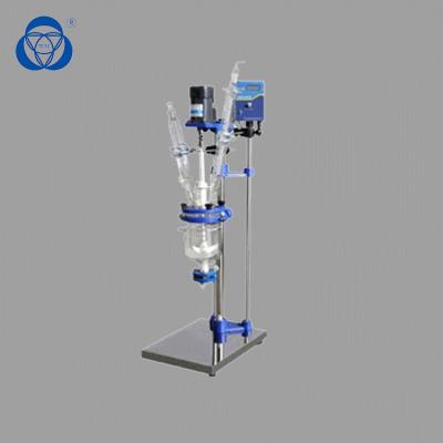 China Instrumentos de una sola capa del reactor de cristal conveniente del laboratorio para el material sólido en venta