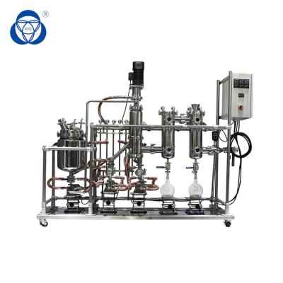 중국 스테인리스 분자 증류법 장비 증발 지역 CBD 기름에 의하여 닦이는 영화 판매용