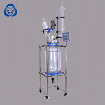 China Reactor de cristal del laboratorio químico, reactores vestidos 20L 50L 100L 200L del laboratorio en venta