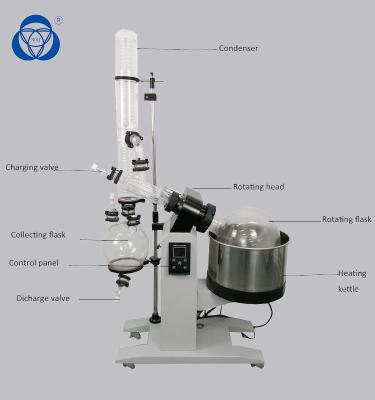 China Laboratorium Chemische Roterende Vacuümevaporator, Roterende Vacuümdistillateur met Water - bad Te koop