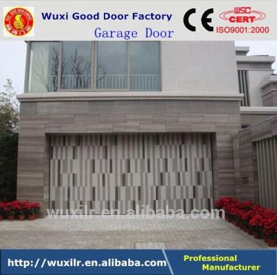 China New Type Automatic Residential Aluminum PU Inside Sectional Garage Door for sale