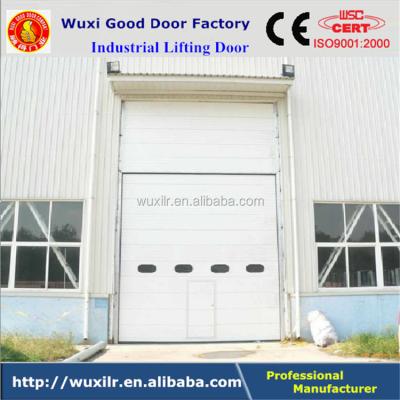 China Lowest Price High Lift Industrial Sectional Overhead Rolling Door Fire-Rated Windproof for sale