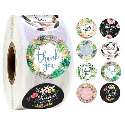 China Wholesale Waterproof 500 Pieces 1.5 Inch Luxury Thank You Sticker Heart Label From Our Small Business for sale