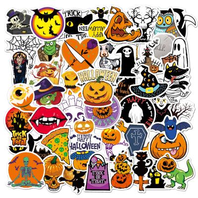 China Waterproof 50 PCS Pumpkins Making Adhesive Label Logo Design Die Cut Sticker UV Printing Waterproof PVC Vinyl Custom Stickers for sale