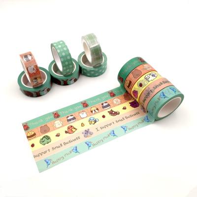 China Custom Product Washi Tape Set Washi Tape Waterproof Hot Selling Custom Printing for sale