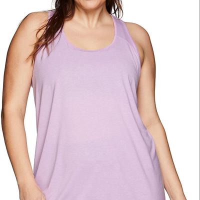 China Breathable Plus Size Women's Fashion Workout Yoga Sleeveless Casual Tank Top for sale