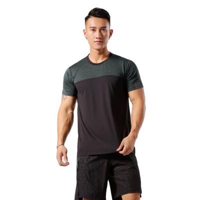 China 2021 Summer New Men's Sports T-shirt Round Neck Short Sleeve Anti-wrinkle T-shirt for sale