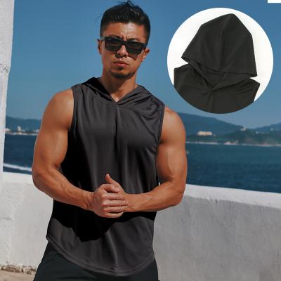 China Hot Selling Breathable Mens Tank Tops Men Invest Sleeveless Hoodie Sweat Body Shaper Polyester Slimming Sweat Men for sale