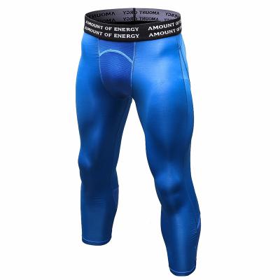 China Men's Sports Tights Basketball Running Pants Breathable Elastic Breathable Gaiters Fitness Sportswear For Man for sale