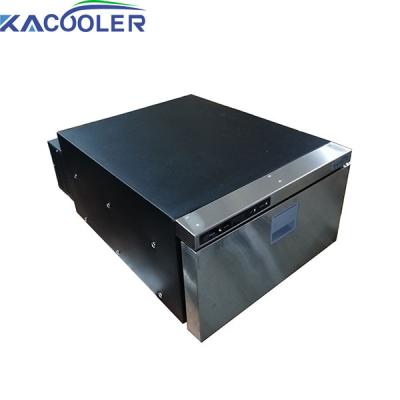 China Quick Freezer Camper Van Easy Usage Drawer Fridge Car Food Cart Adjustable Temp Refrigerator Minus 12 Degree for sale