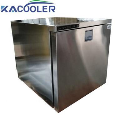 China COMPRESSOR Kacooler UL ETL CE SAA Certified DC AC Stainless Steel Portable Mini Bar Drawer Fridge for sale