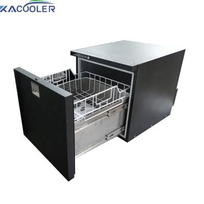 China Drawer Fridge Kacooler 105L Offgrid 12V 24V Yacht Caravan Rv Built-in Solar Vehicle Frdge for sale