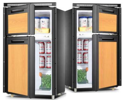 China 24V RV Fridge CE EMARK SAA Compressor Type 105 ERP 80 Liter Fridge 25 Liter Freezer Vehicle Refrigerator for sale