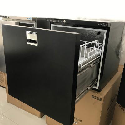 China Cooler DC 12V 24V Caravan Freezer Mini Freezer Box Temp Adjustable Drawer Fridge for sale