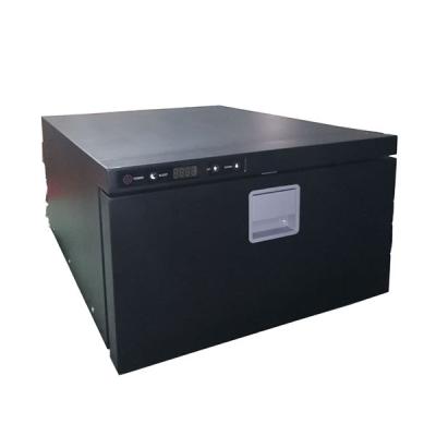 China Adjustable Temp Boat 12V/24V Yacht Motorhome Mini Buitl-in Drawer Fridge for sale