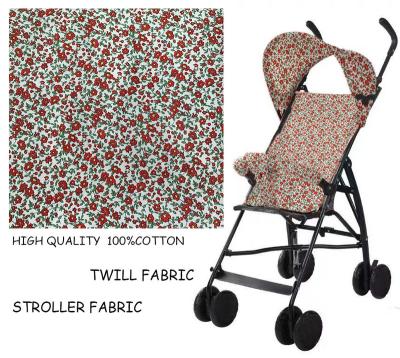 China Breathable Custom No MOQ Twill Fabric Digital Printing 100% Cotton Fabric Soft And Comfortable For Baby Carriages Twill Fabric for sale