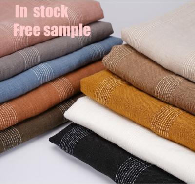 China Wholesale Manufacturers of 8050French 100% Linen Linen Shirt Linen Tissus Viable Pure Washed Organic Fabric for Clothing for sale