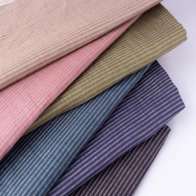 China Viable #8571 135GSM 100% Pure Linen Fabric, Check Black Linen Fabric for sale