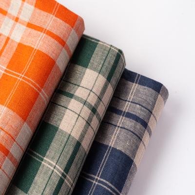 China #8559 148GSM Durable Breathable Soft Striped 100% Linen Fabric For Shirt Table Cloth In Stock for sale