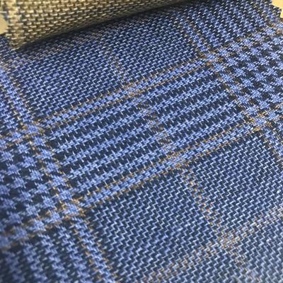 China 8545 high quality 100% pure linen linen fabrics men's plaid fabric viable wholesale manufacturers for clothing for sale