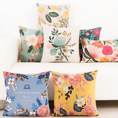 China Viable Custom Printed Cushion Cover Velvet Flower Pillow Cover Cushions For Living Room for sale