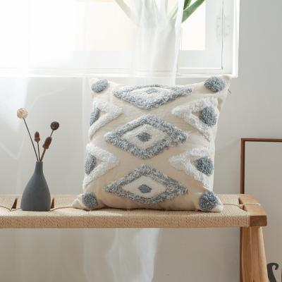 China Viable Boho Ornate Cushion Cover Decorative Home Sofa Moroccan Embroidery Cushion Cover for sale