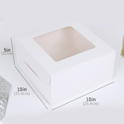 China Bulk Recyclable Custom Cupcake Boxes Cake Boxes With Windows for sale