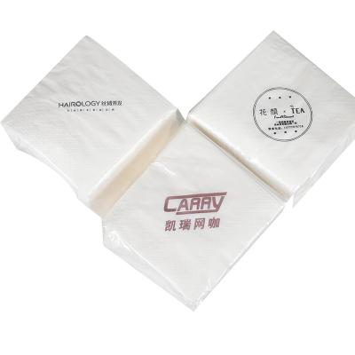 China Double color printed cheap price 2 ply 27*27 cm cocktail paper napkins for dinner for sale