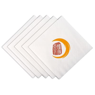 China Double Color Printed Custom Printed Personalized Paper Napkins , Table Napkins Paper For Restaurant for sale