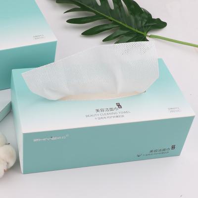 China Box Tissue Cotton Cosmetic Spa Towel Facial Disposable Nonwoven Beauty Cleaning Towels for sale