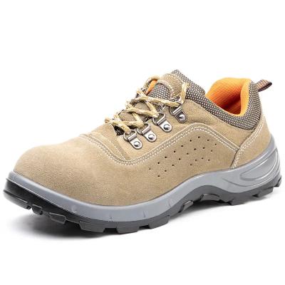 China Yellow Lightweight Comfortable Safety Shoes / Comfortable Work Shoes Men with PU/PU Sole for sale