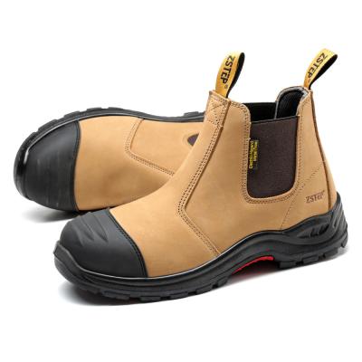 China Genuine Leather Construction Safety Shoes Steel Toe S3 Safety Boots For Welding for sale