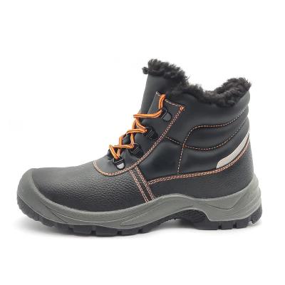 China Sapatos de segurança de Inverno pretos Sapatos resistentes à água com forro de lã durável Unisex à venda