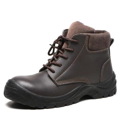 China Anti-punctie industriële veiligheid schoenen waterdicht mode bruine laarzen unisex Te koop