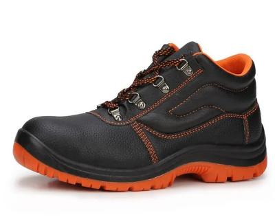 China Steel Toe / Steel Plate Mens Genuine Leather Shoes Heavy Duty Winter Boots Slip Resistant for sale