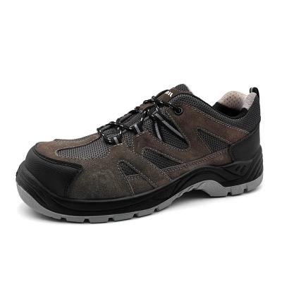 Chine Chaussures de travail en maille respirante en cuir suède anti-ponture hommes chaussures de sport à vendre