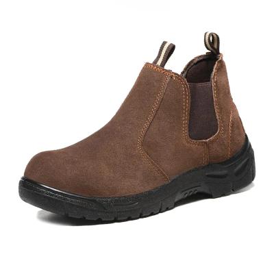 China Brown Anti Electric Shock Shoes S3 Plastic Toe Safety Boots Anti Slip for sale