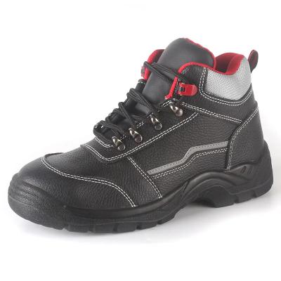 China Industrial Security Work Boots Puncture Resistant Genuine Leather Footwear For Mining for sale