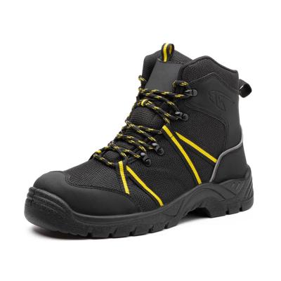 China Breathable Steel Toe Work Boots Anti Slip / Anti Puncture Impact Resistant Boots for sale