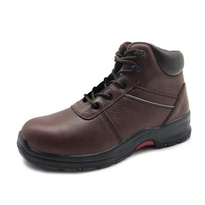 China Zapatos de seguridad de pie de acero Botas de seguridad de mina Marrón Bosques zapatos de seguridad industriales Unisex en venta