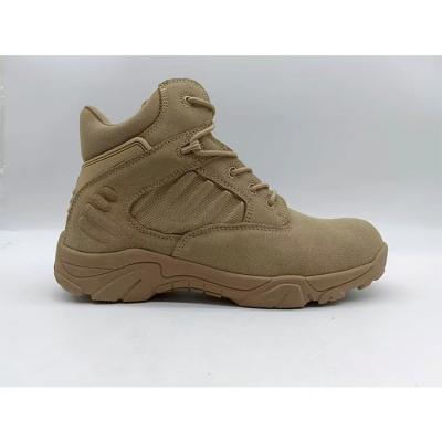 China Mens Suede Work Boots Brown Lightweight Desert Hiking Boots Outdoor for sale