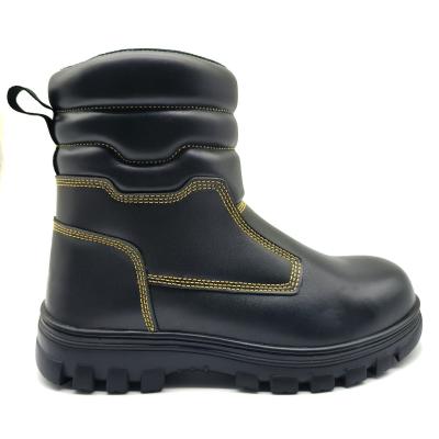 China Echtes Leder Wald Feuerwehrstiefel Wasserdicht Weichgummi Sohle Stiefel Unisex zu verkaufen