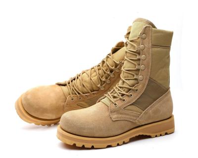 China Tactische veiligheidsschoenen Suede leer High Top werklaarzen Vlies bekleed voor warmte Te koop