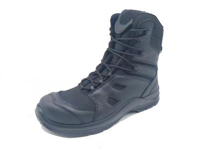 China Tactische veiligheidsschoenen High Top Outdoor Wandelschoenen Premium eerste laag leer Te koop