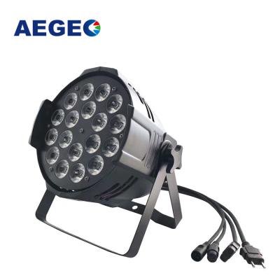 China RGBWA color beam effect dj mixing party led par light 18x12W RGBWA 5in1 dmx led par stage dj lights for sale