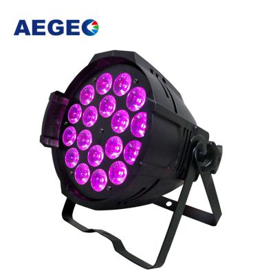 China RGBWA color beam effect wholesale price disco djs mixing lighting led par 18x18 6in1 rgbwa uv led par light for sale