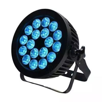 China Waterproof RGBWA UV Color Effect Mixing Par Lights 18x15w Outdoor Led 6in1 RGBWAUV Slim Led Par Can Light for sale