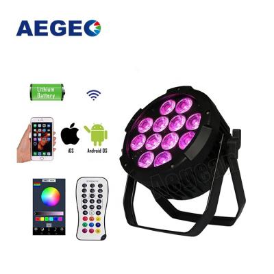 China Outdoor Waterproof RGBWA Color Effect Dmx 12x15w Wireless Battery Operated RGBW Led Pair for sale