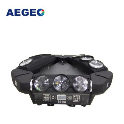 China Hotel DJ Lighting 9x10w RGBW Moving Head Led Spider Beam Stage Lights for sale